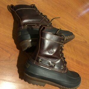 Sperry Men's Brown and Black Waterproof Boots
